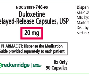 Duloxetine 20 mg DR Capsules - 90ct