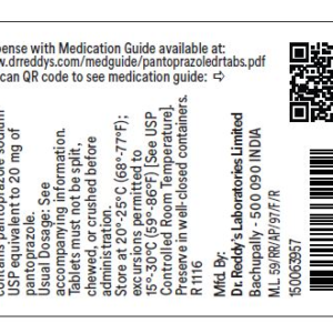 Pantoprazole 20mg tablets - 90/btl