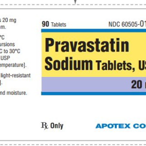 Pravastatin 20mg tablets - 90ct