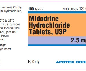 Midodrine 2.5 mg tablets - 100/btl