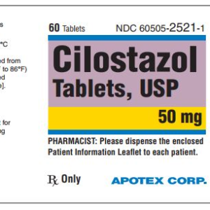Cilostazol 50 mg tablets - 60/btl