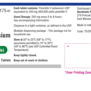 Penicillin V Potassium 250mg tablets - 100ct