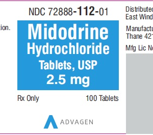 Midodrine 2.5 mg Tablets - 100ct