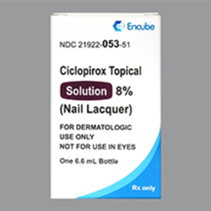 Ciclopirox 8% Topical Solution Nail Lacquer 6.6 ml