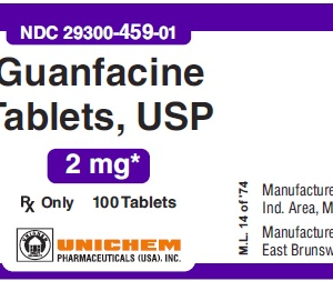 Guanfacine 2 mg ER tablets - 100/btl