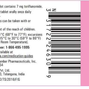 Teriflunomide 7 mg tablets - 30/ btl