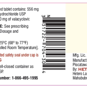 Valacyclovir 500 mg tabs - 30/ btl