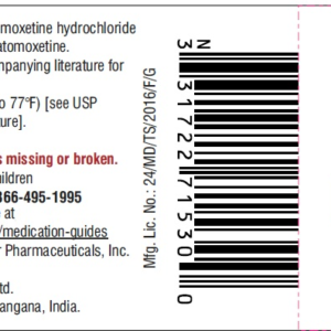 Atomoxetine 18 mg capsules - 30/btl