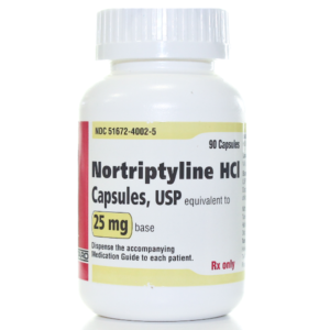 Nortriptyline HCI 25mg cap 90/btl