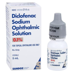 Diclofenac Sodium Ophthalmic Solution 0.1% 5mL