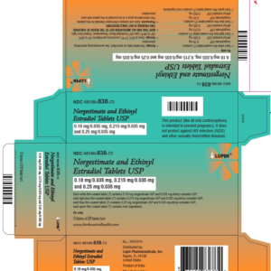 Norgestimate/Ethinyl Estradiol 0.18 mg/0.035 mg tab - 3 x 28