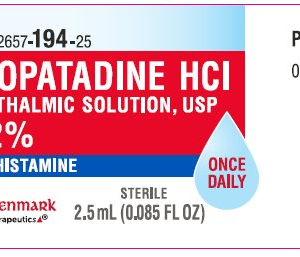 Olopatadine HCI Ophthalmic 0.2% Solution - 2.5ml bottle