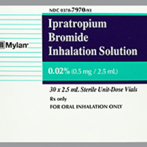 Ipratropium 0.02% Solution for Inhalation - 30x3 mL