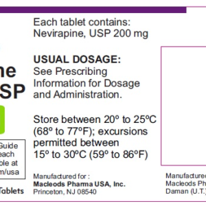 Nevirapine 200mg tablets - 60/btl