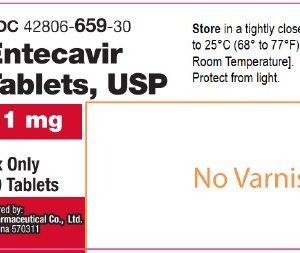 Entecavir 1 mg tablets - 30/btl