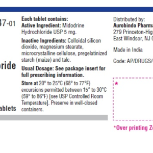 Midodrine 5 mg tablets - 100ct