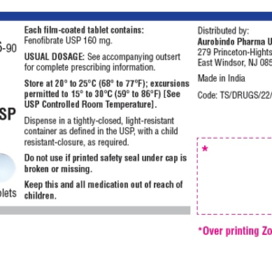 Fenofibrate 160mg tablets - 90/btl