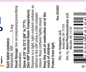 Haloperidol 5 mg tablets - 100/btl