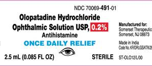 Olopatadine HCI Ophthalmic 0.2% Solution - 2.5ml bottle