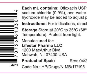Ofloxacin 0.3% Solution - 10 mL