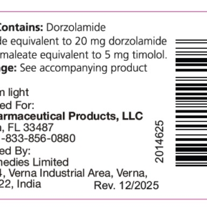 Dorzolamide / Timolol Ophthalmic Soln 2% / 0.5% - 10 ml